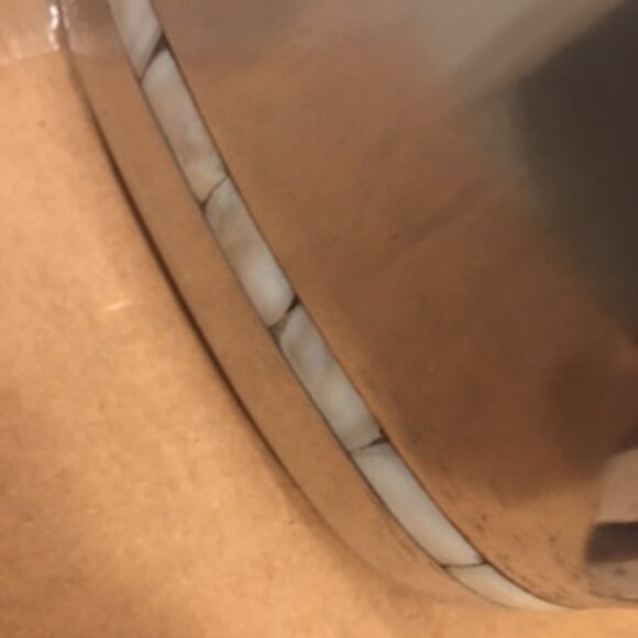 Vintage Paradigm Exclusives Stainless Steel Bathroom Set of 4 pieces MOP Inlay - Picture 5 of 8